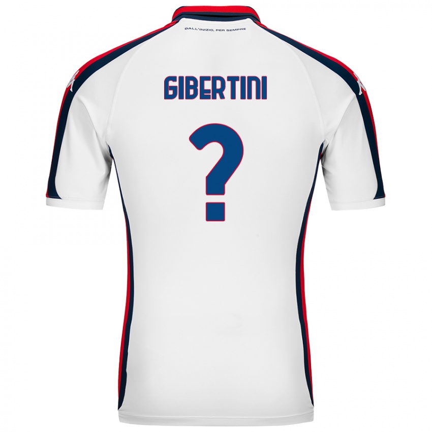 Kinder Matteo Gibertini #0 Weiß Auswärtstrikot Trikot 2024/25 T-Shirt