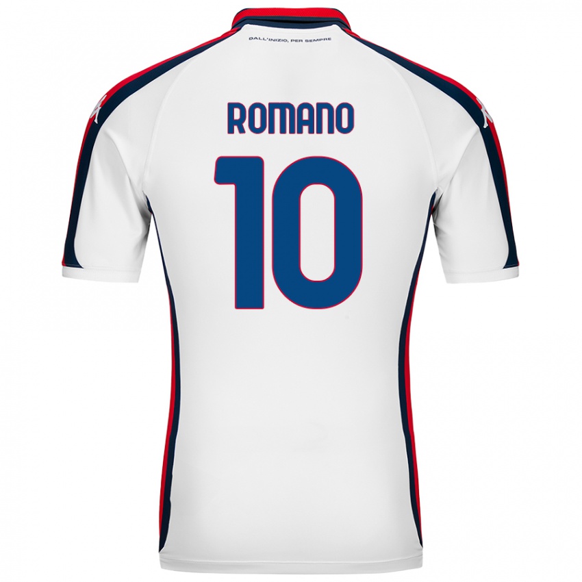 Kinder Marco Romano #10 Weiß Auswärtstrikot Trikot 2024/25 T-Shirt