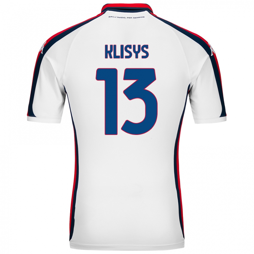 Kinder Lukas Klisys #13 Weiß Auswärtstrikot Trikot 2024/25 T-Shirt