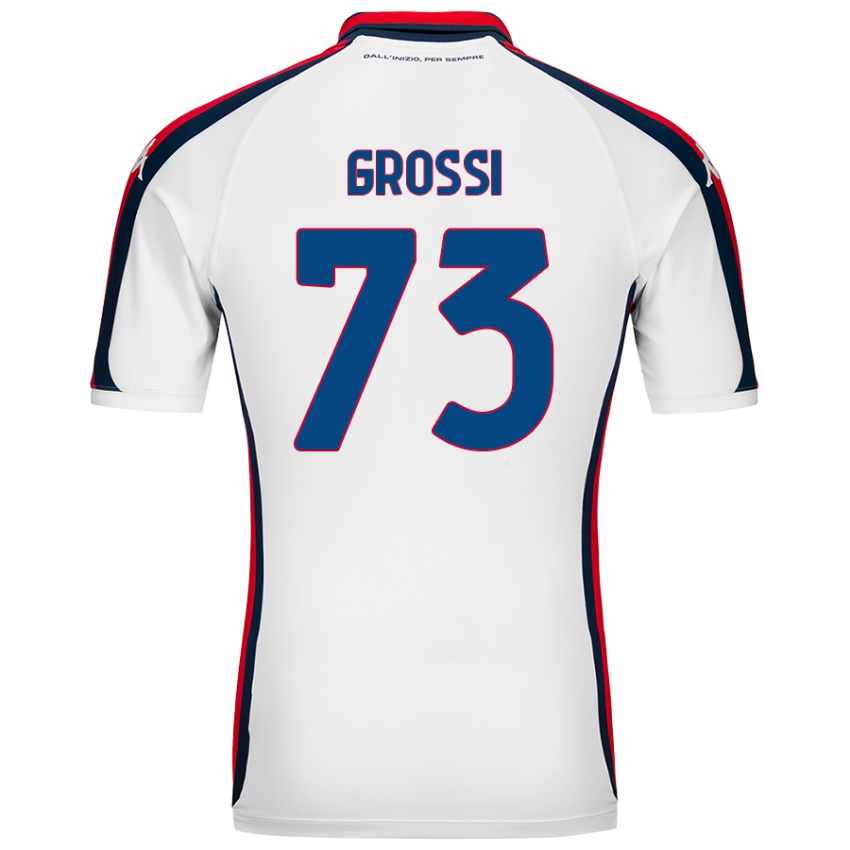 Kinder Jacopo Grossi #73 Weiß Auswärtstrikot Trikot 2024/25 T-Shirt