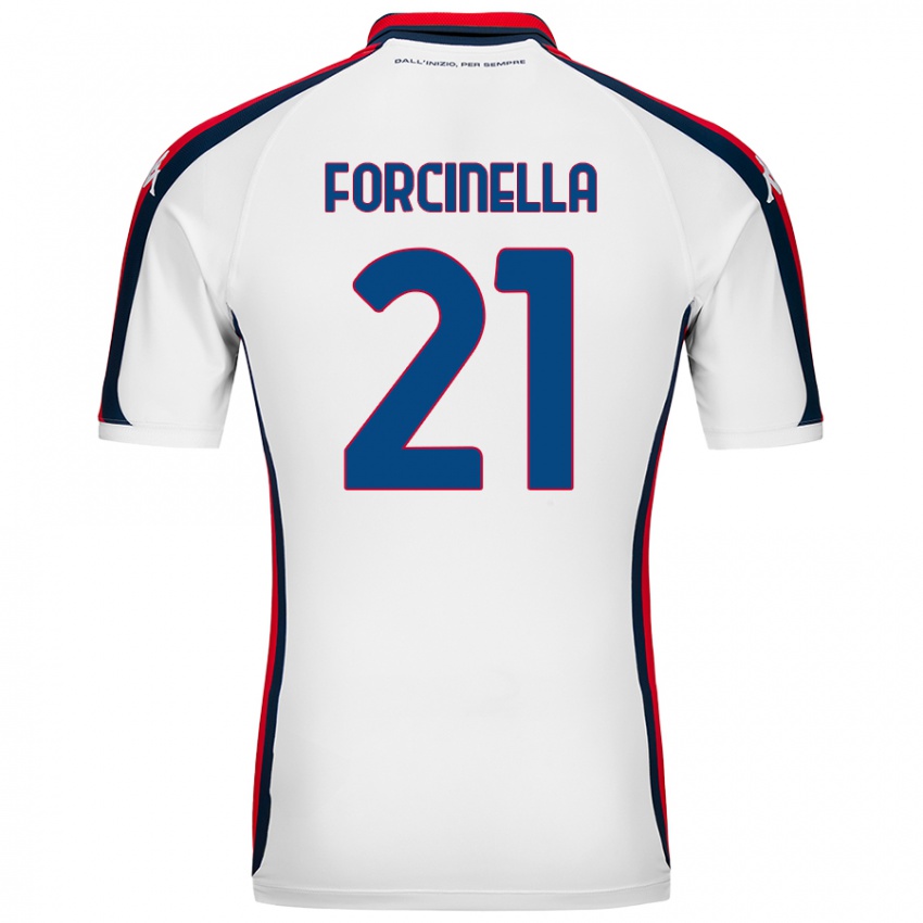 Kinder Camilla Forcinella #21 Weiß Auswärtstrikot Trikot 2024/25 T-Shirt