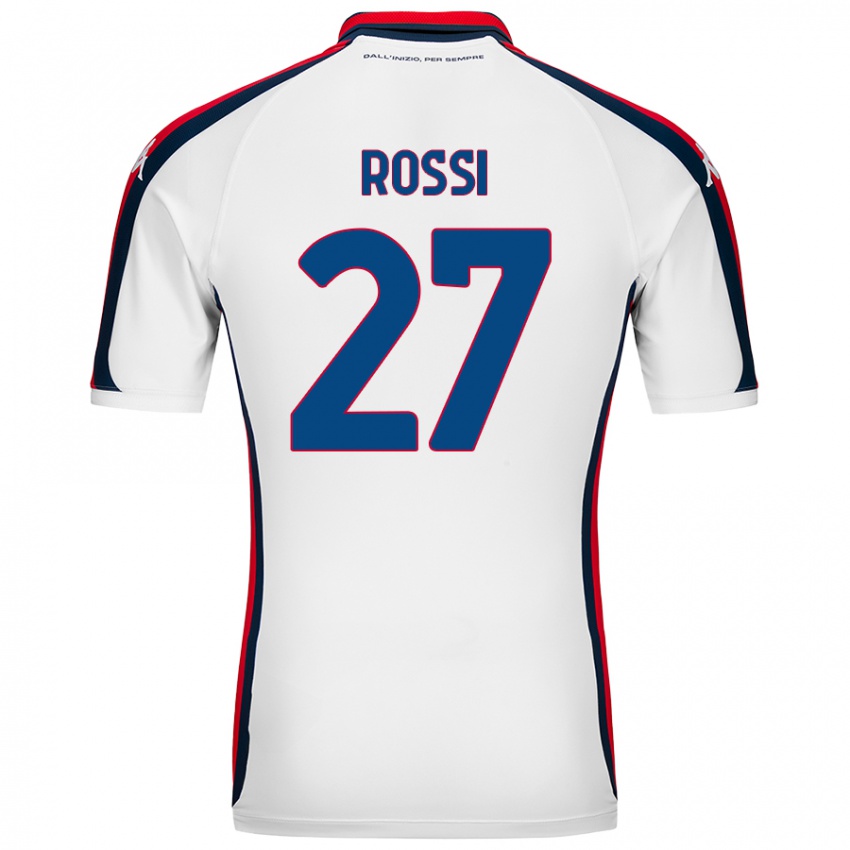 Kinder Lucrezia Rossi #27 Weiß Auswärtstrikot Trikot 2024/25 T-Shirt