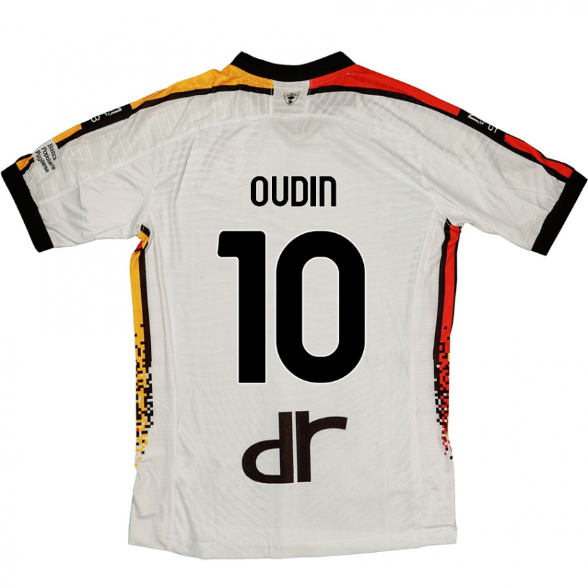 Kinder Rémi Oudin #10 Weiß Schwarz Auswärtstrikot Trikot 2024/25 T-Shirt