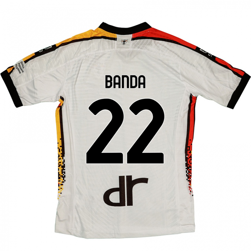 Kinder Lameck Banda #22 Weiß Schwarz Auswärtstrikot Trikot 2024/25 T-Shirt