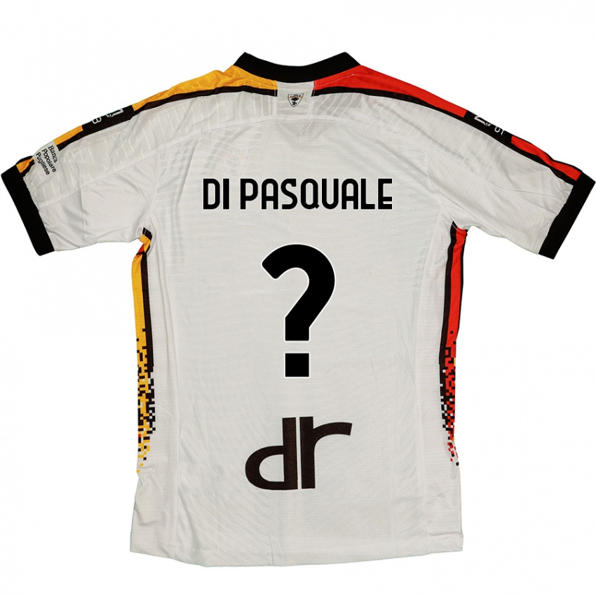 Kinder Alessandro Di Pasquale #0 Weiß Schwarz Auswärtstrikot Trikot 2024/25 T-Shirt