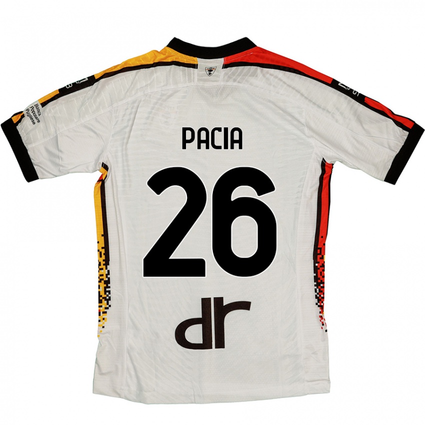 Kinder Fabiano Pacia #26 Weiß Schwarz Auswärtstrikot Trikot 2024/25 T-Shirt