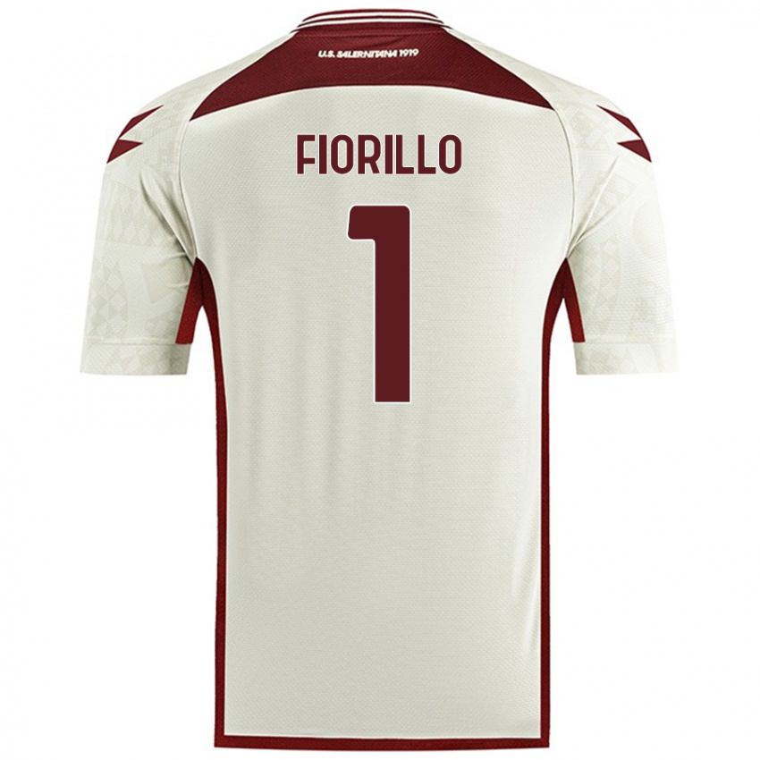 Kinder Vincenzo Fiorillo #1 Cremefarben Auswärtstrikot Trikot 2024/25 T-Shirt