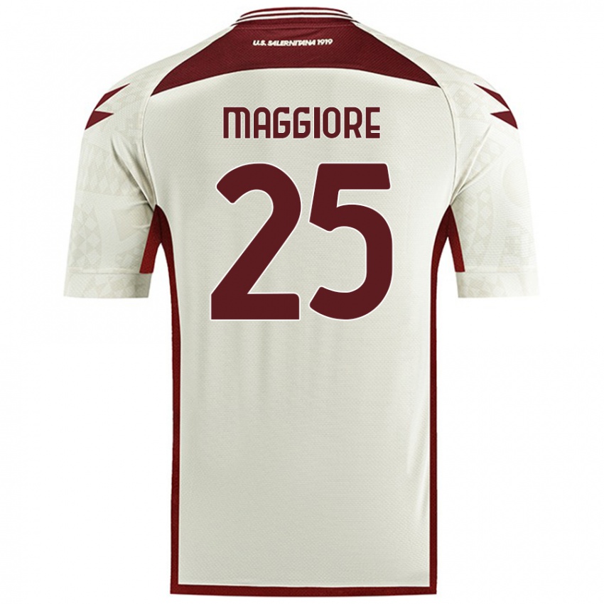 Kinder Giulio Maggiore #25 Cremefarben Auswärtstrikot Trikot 2024/25 T-Shirt