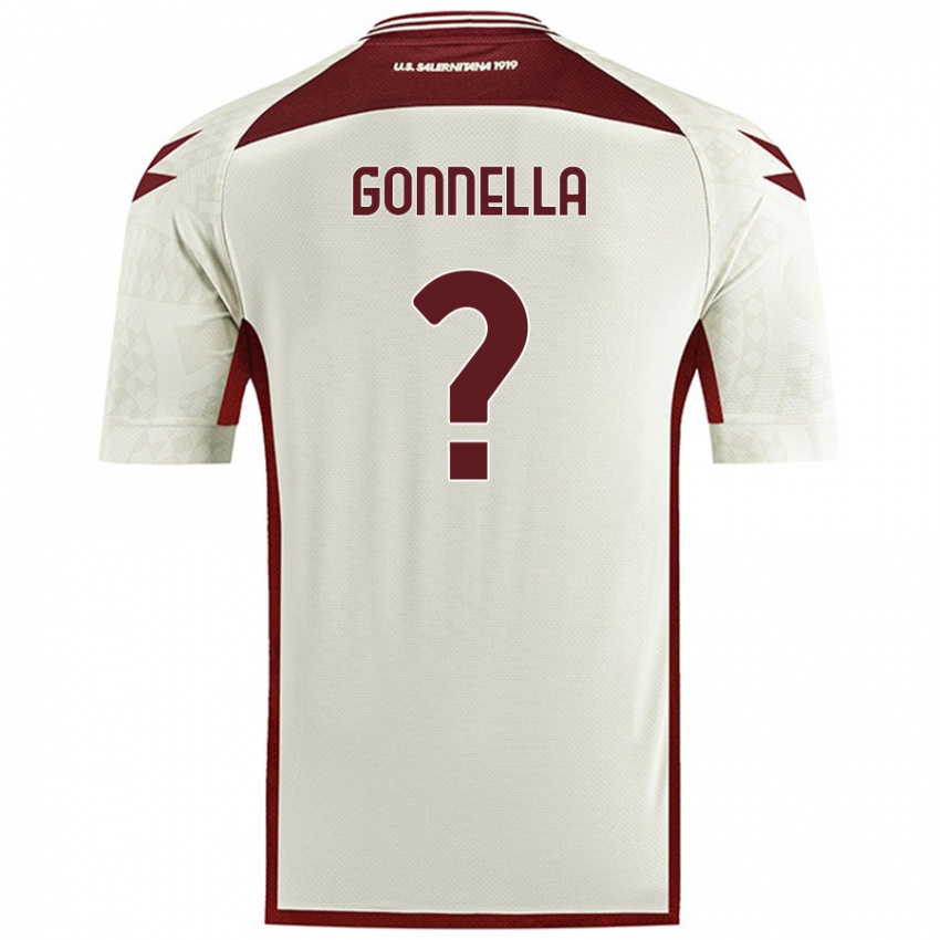 Kinder Andrea Gonnella #0 Cremefarben Auswärtstrikot Trikot 2024/25 T-Shirt