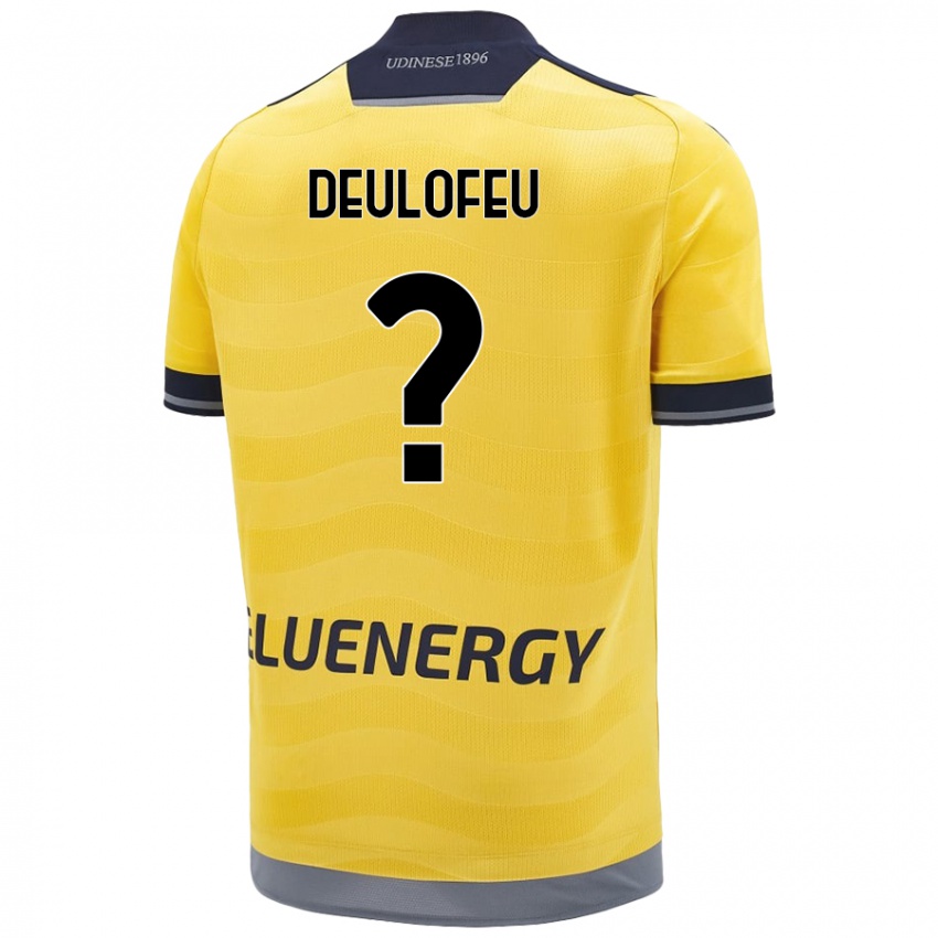 Kinder Gerard Deulofeu #0 Golden Auswärtstrikot Trikot 2024/25 T-Shirt