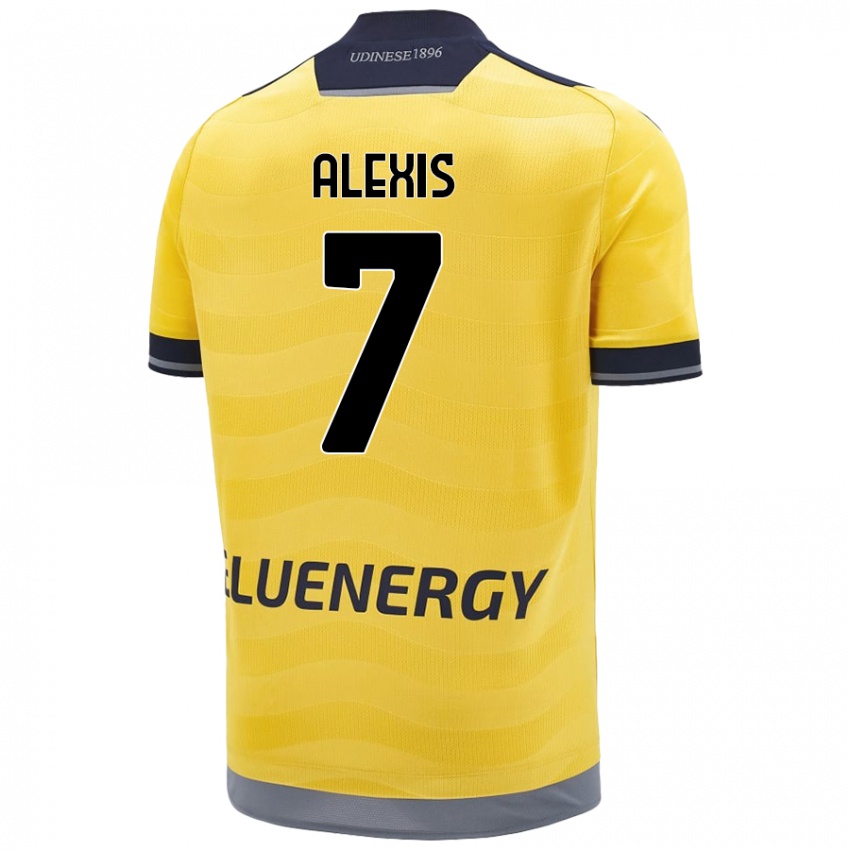 Kinder Alexis Sanchez #7 Golden Auswärtstrikot Trikot 2024/25 T-Shirt