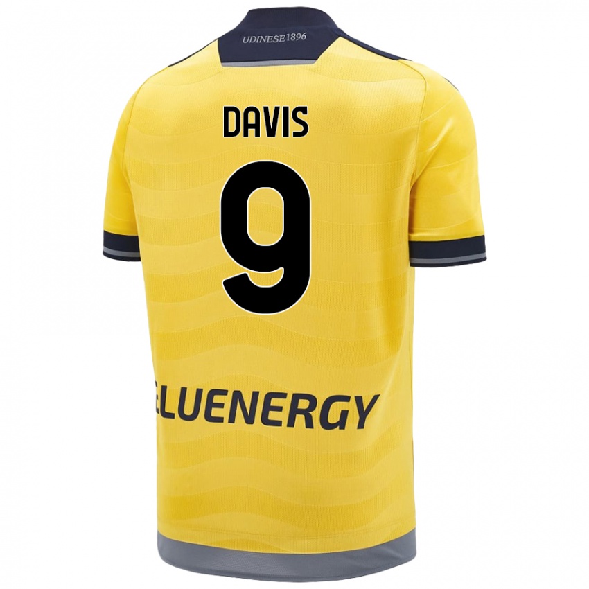 Kinder Keinan Davis #9 Golden Auswärtstrikot Trikot 2024/25 T-Shirt