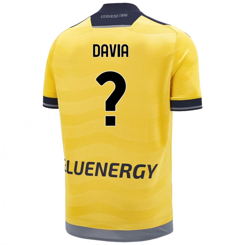 Kinder Emiliano Davia #0 Golden Auswärtstrikot Trikot 2024/25 T-Shirt