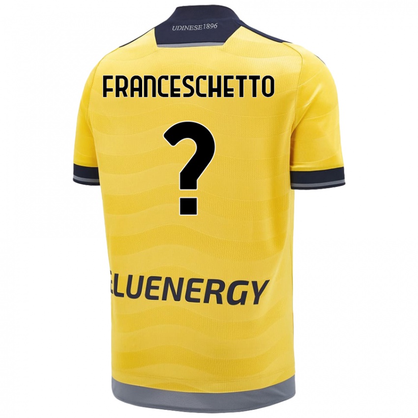 Kinder Mattia Franceschetto #0 Golden Auswärtstrikot Trikot 2024/25 T-Shirt