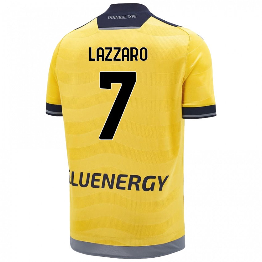 Kinder Davide Lazzaro #7 Golden Auswärtstrikot Trikot 2024/25 T-Shirt