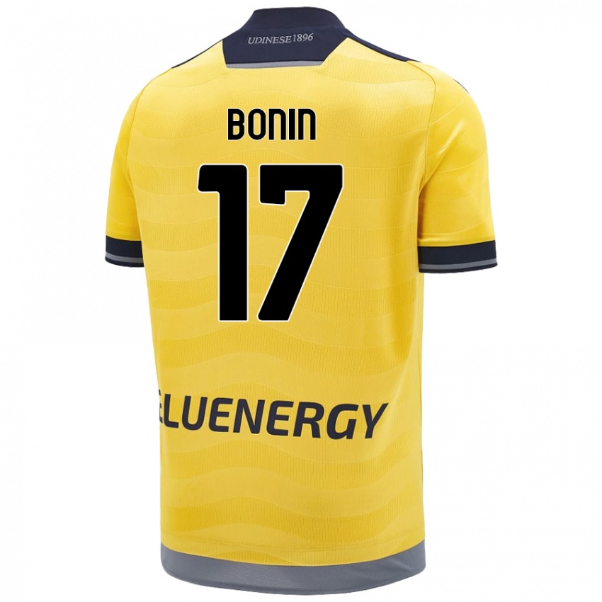 Kinder Luca Bonin #17 Golden Auswärtstrikot Trikot 2024/25 T-Shirt