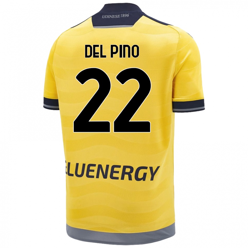 Kinder Lorenzo Del Pino #22 Golden Auswärtstrikot Trikot 2024/25 T-Shirt