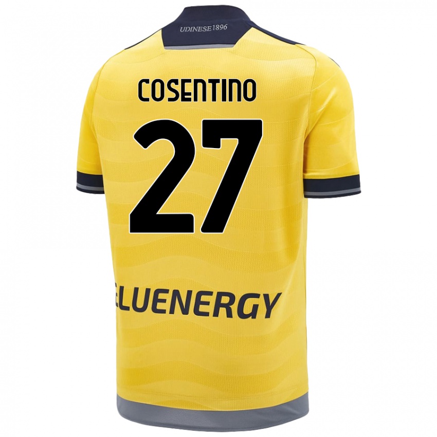 Kinder Sergio Cosentino #27 Golden Auswärtstrikot Trikot 2024/25 T-Shirt