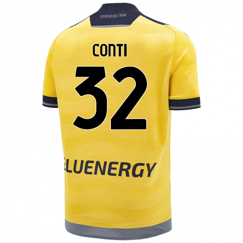 Kinder Manuel Conti #32 Golden Auswärtstrikot Trikot 2024/25 T-Shirt