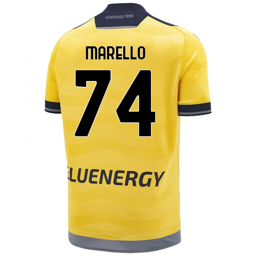 Kinder Mattia Marello #74 Golden Auswärtstrikot Trikot 2024/25 T-Shirt