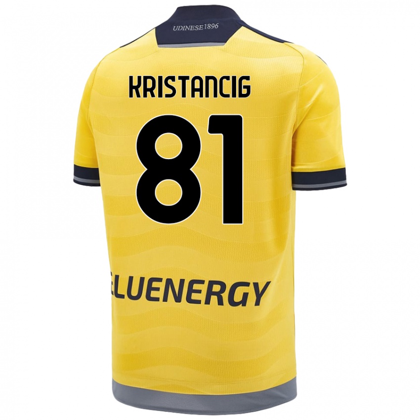 Kinder Luca Kristancig #81 Golden Auswärtstrikot Trikot 2024/25 T-Shirt