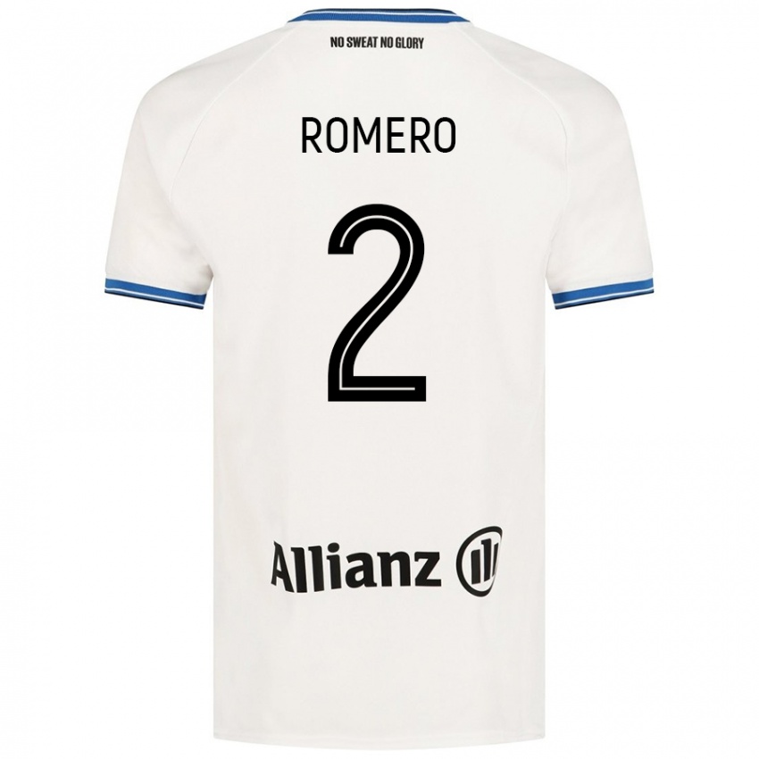 Kinder Zaid Romero #2 Weiß Auswärtstrikot Trikot 2024/25 T-Shirt