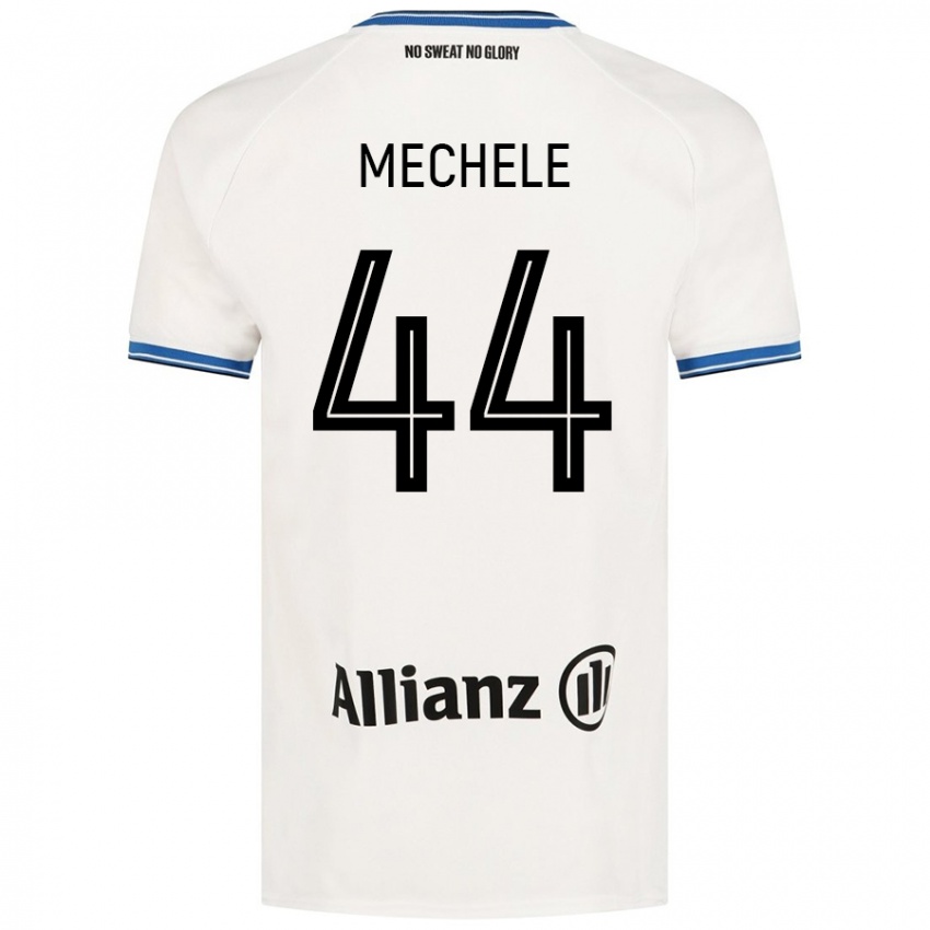 Kinder Brandon Mechele #44 Weiß Auswärtstrikot Trikot 2024/25 T-Shirt