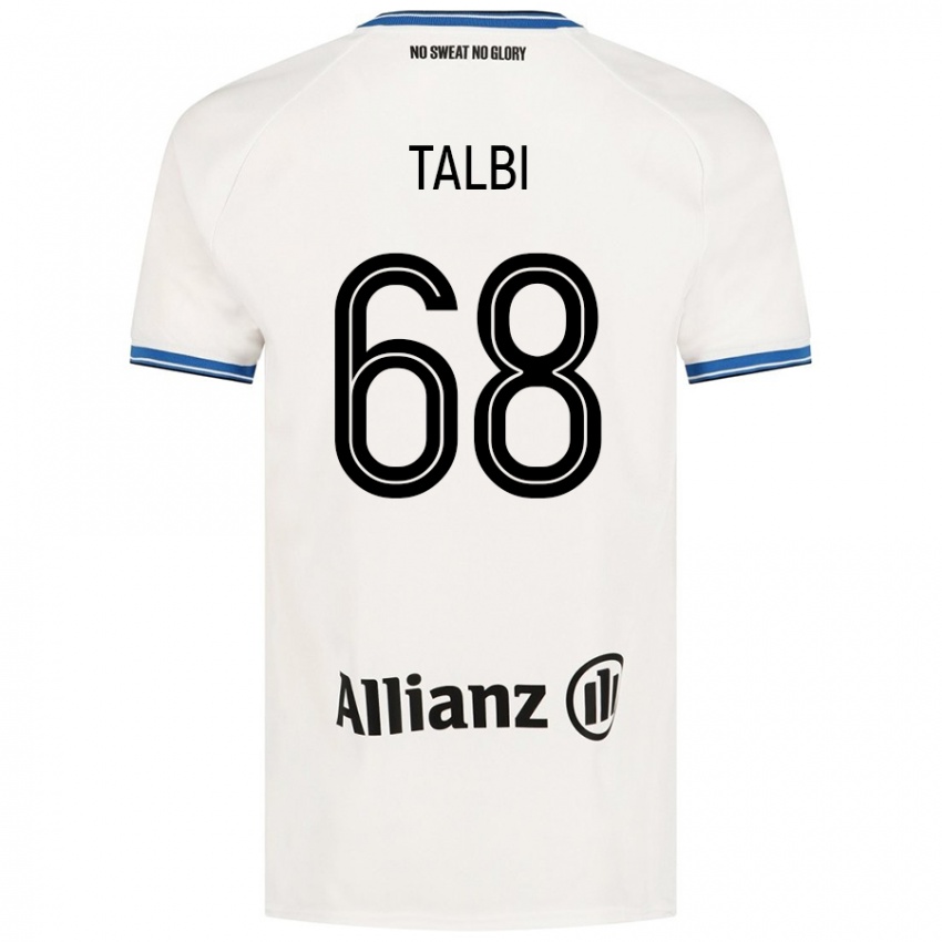 Kinder Chemsdine Talbi #68 Weiß Auswärtstrikot Trikot 2024/25 T-Shirt