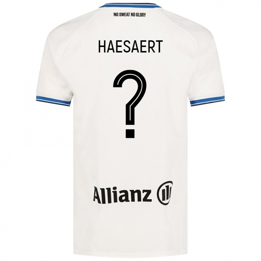 Kinder Mateo Haesaert #0 Weiß Auswärtstrikot Trikot 2024/25 T-Shirt