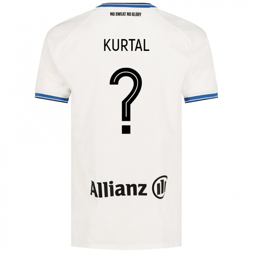 Kinder Utku Kurtal #0 Weiß Auswärtstrikot Trikot 2024/25 T-Shirt