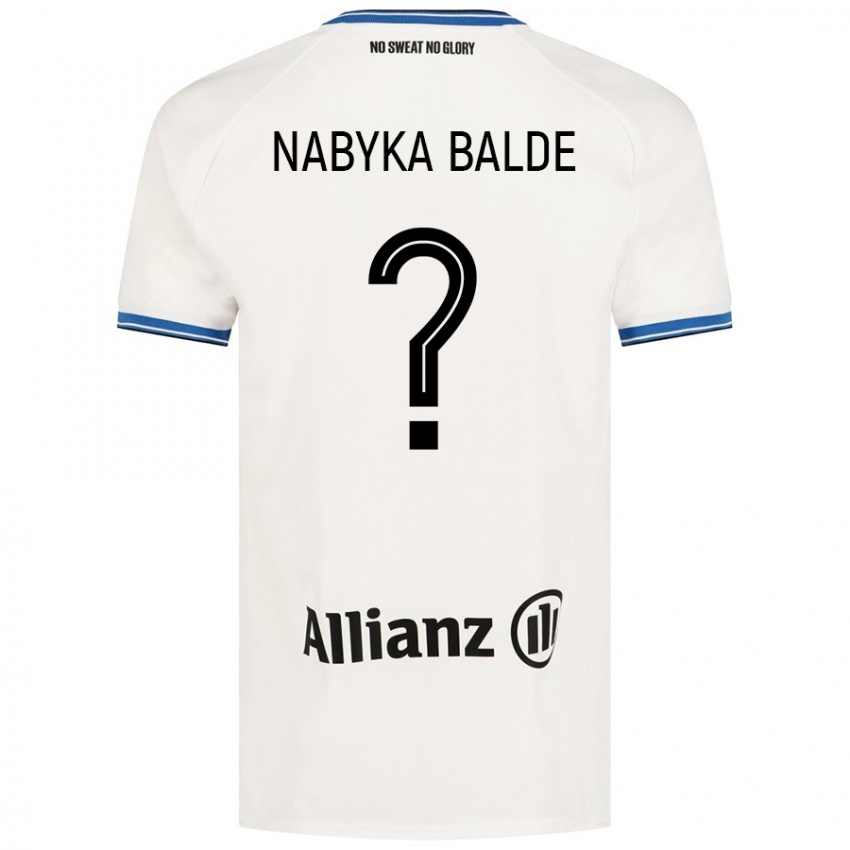 Kinder Mamadou Nabyka Balde #0 Weiß Auswärtstrikot Trikot 2024/25 T-Shirt