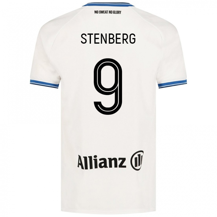 Kinder Hanna Stenberg #9 Weiß Auswärtstrikot Trikot 2024/25 T-Shirt