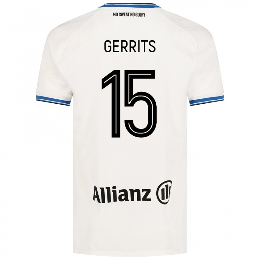 Kinder Melanie Gerrits #15 Weiß Auswärtstrikot Trikot 2024/25 T-Shirt