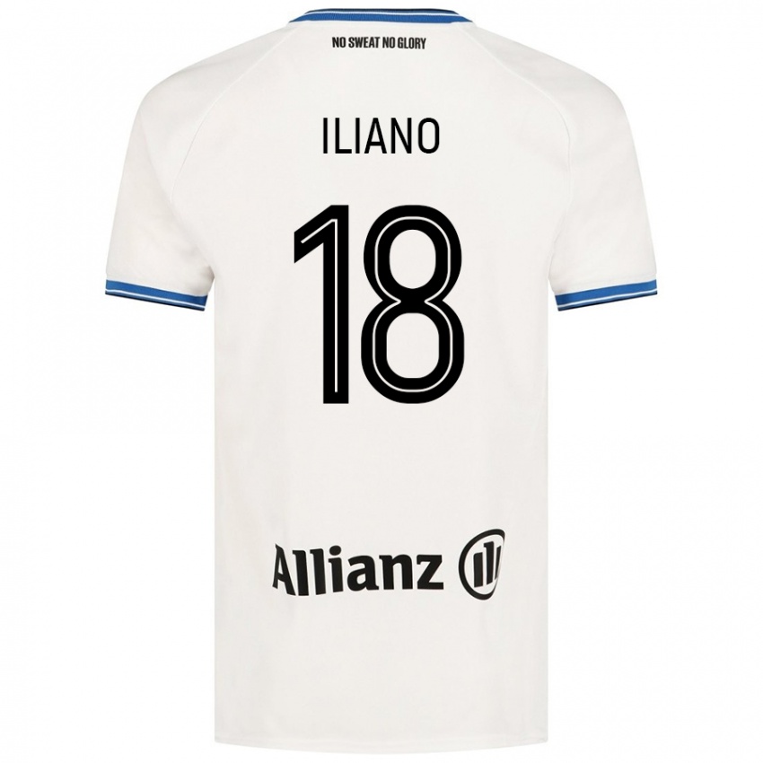 Kinder Isabelle Iliano #18 Weiß Auswärtstrikot Trikot 2024/25 T-Shirt