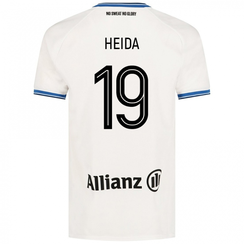 Kinder Jade Heida #19 Weiß Auswärtstrikot Trikot 2024/25 T-Shirt