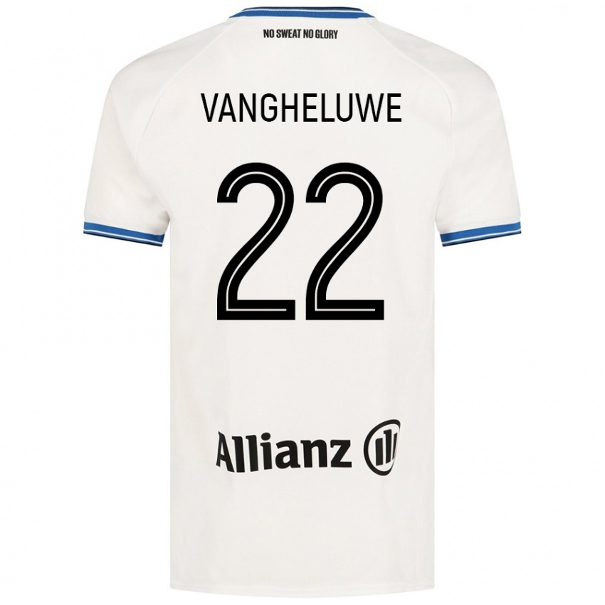 Kinder Jody Vangheluwe #22 Weiß Auswärtstrikot Trikot 2024/25 T-Shirt