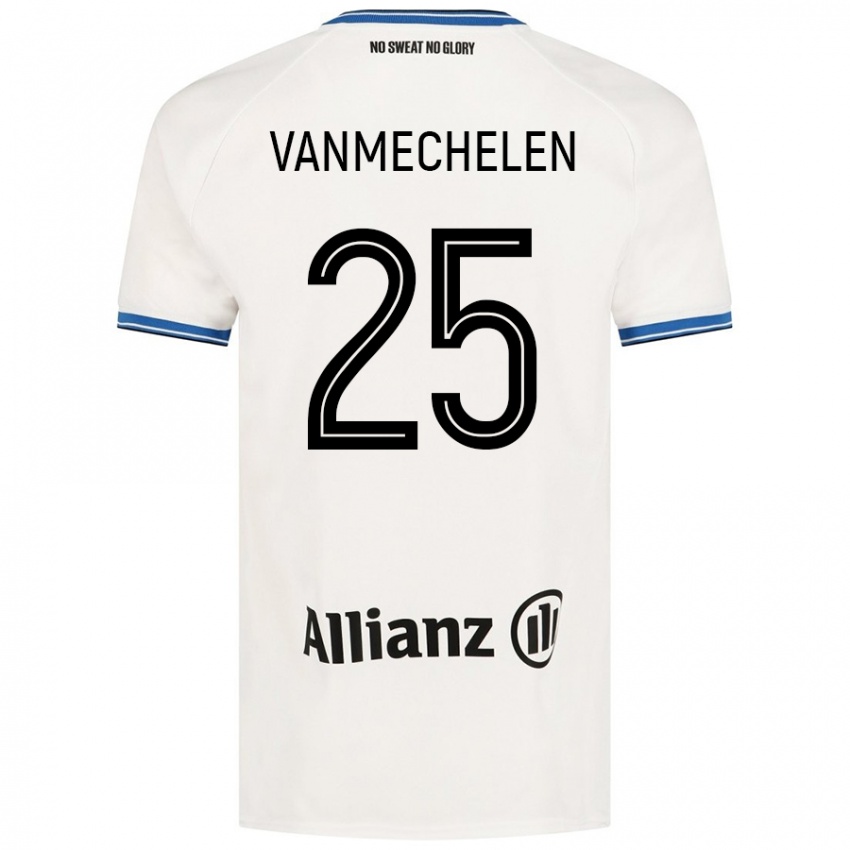 Kinder Davinia Vanmechelen #25 Weiß Auswärtstrikot Trikot 2024/25 T-Shirt