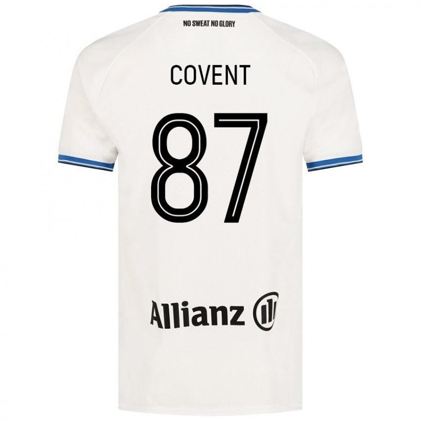 Kinder Jorijn Covent #87 Weiß Auswärtstrikot Trikot 2024/25 T-Shirt