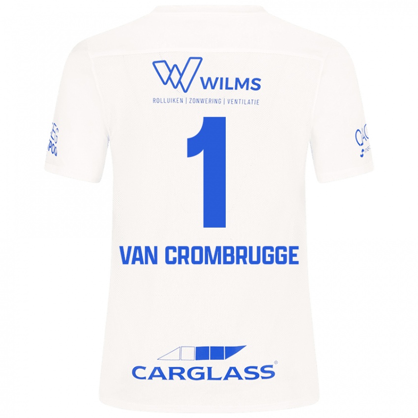 Kinder Hendrik Van Crombrugge #1 Weiß Auswärtstrikot Trikot 2024/25 T-Shirt