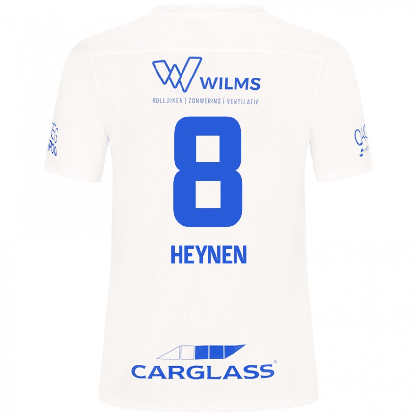 Kinder Bryan Heynen #8 Weiß Auswärtstrikot Trikot 2024/25 T-Shirt