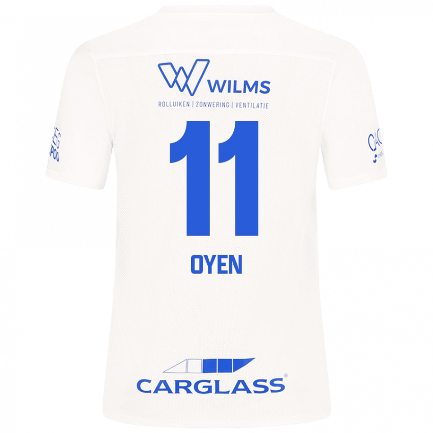 Kinder Luca Oyen #11 Weiß Auswärtstrikot Trikot 2024/25 T-Shirt