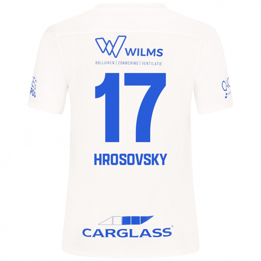 Kinder Patrik Hrosovsky #17 Weiß Auswärtstrikot Trikot 2024/25 T-Shirt