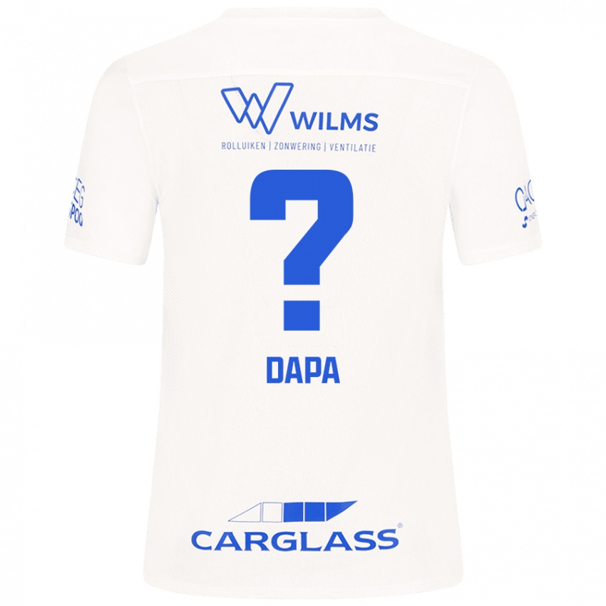 Kinder Melvyn Dapa #0 Weiß Auswärtstrikot Trikot 2024/25 T-Shirt