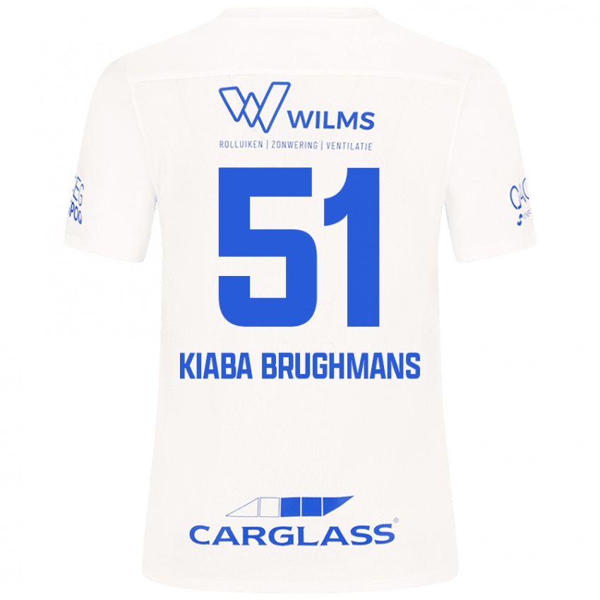 Kinder Lucca Kiaba Brughmans #51 Weiß Auswärtstrikot Trikot 2024/25 T-Shirt