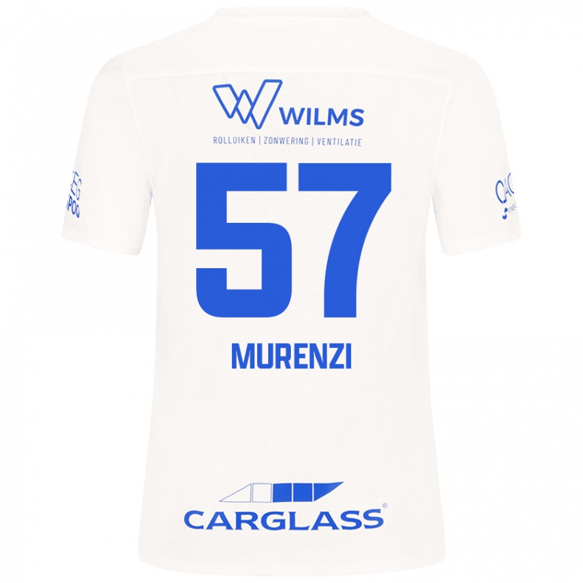 Kinder Aaron Murenzi #57 Weiß Auswärtstrikot Trikot 2024/25 T-Shirt