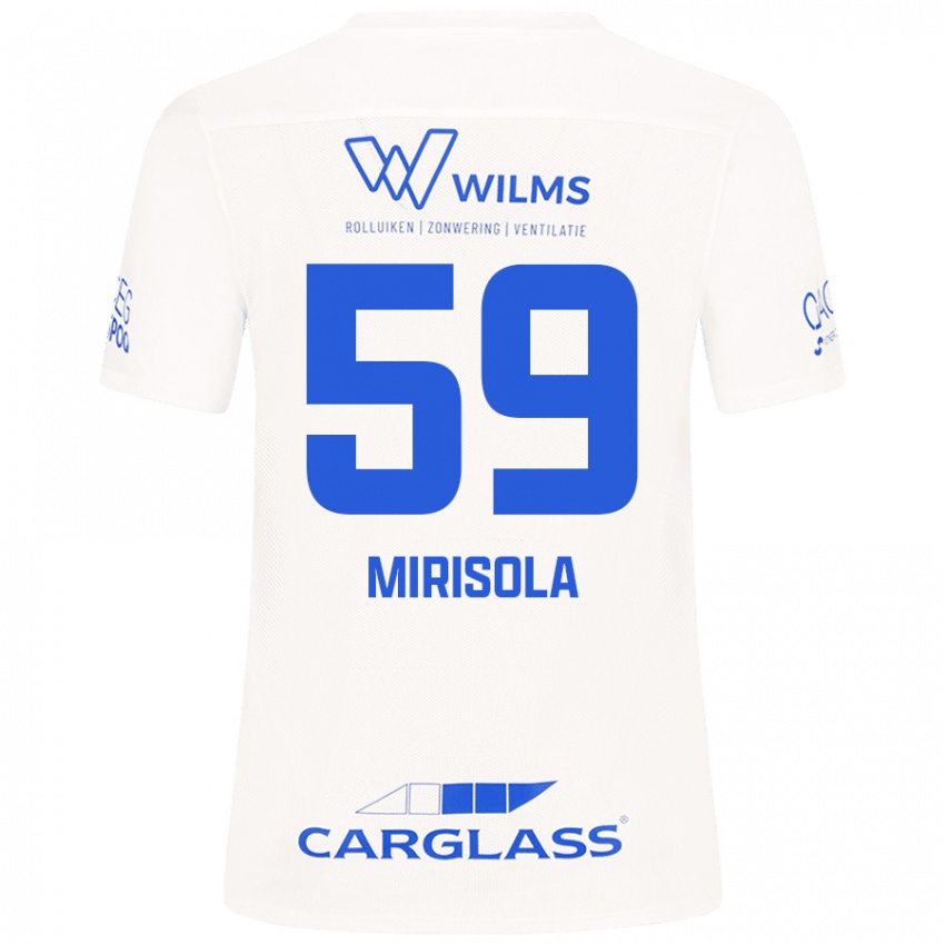 Kinder Robin Mirisola #59 Weiß Auswärtstrikot Trikot 2024/25 T-Shirt