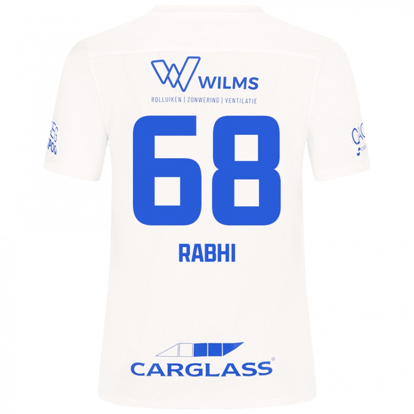 Kinder Ayman Rabhi #68 Weiß Auswärtstrikot Trikot 2024/25 T-Shirt