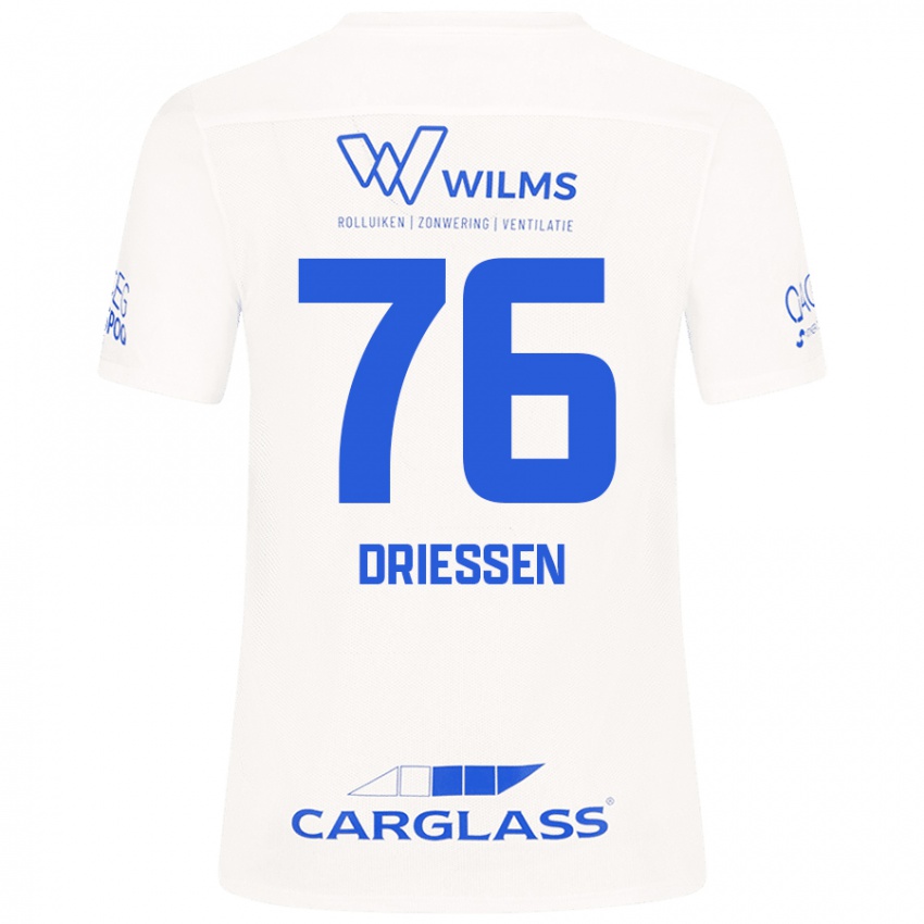 Kinder Jelle Driessen #76 Weiß Auswärtstrikot Trikot 2024/25 T-Shirt