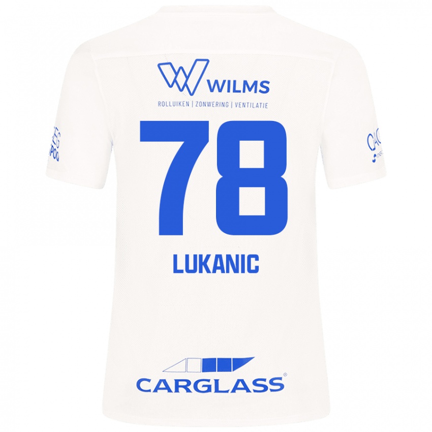 Kinder Luka Lukanic #78 Weiß Auswärtstrikot Trikot 2024/25 T-Shirt