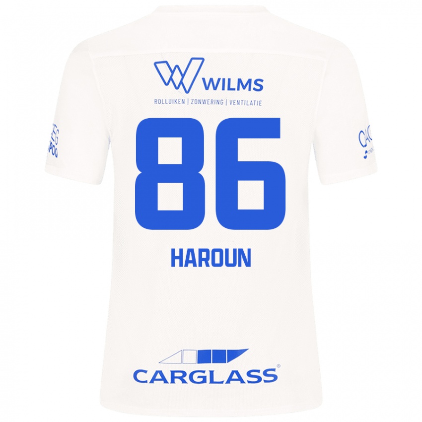 Kinder Kenan Haroun #86 Weiß Auswärtstrikot Trikot 2024/25 T-Shirt